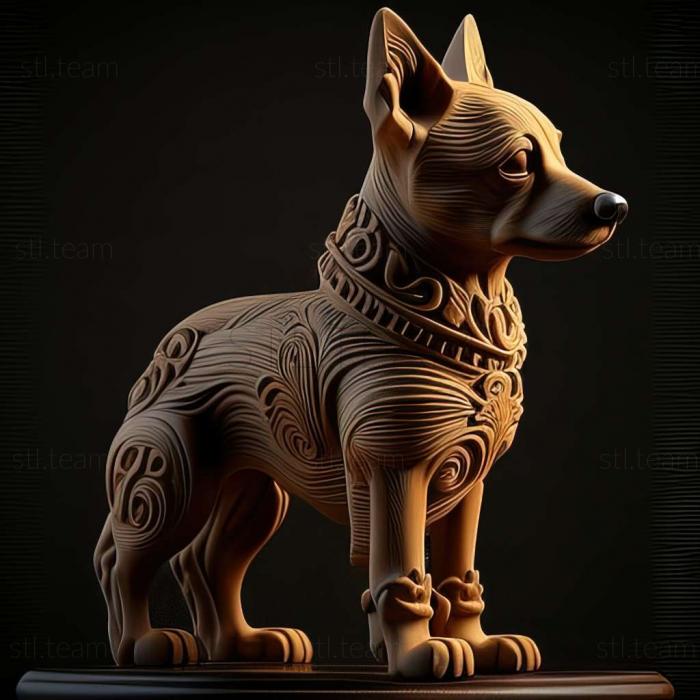 3D model Hungarian vyzhla dog (STL)